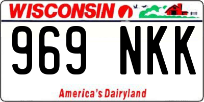 WI license plate 969NKK