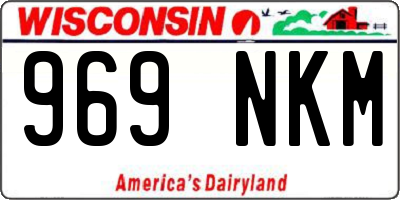 WI license plate 969NKM