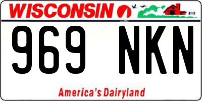 WI license plate 969NKN