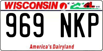 WI license plate 969NKP