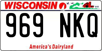 WI license plate 969NKQ