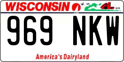 WI license plate 969NKW