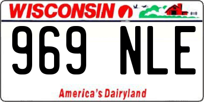WI license plate 969NLE