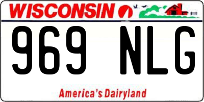 WI license plate 969NLG