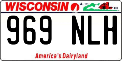 WI license plate 969NLH