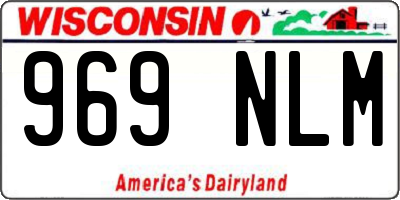 WI license plate 969NLM
