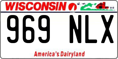 WI license plate 969NLX