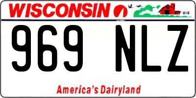 WI license plate 969NLZ