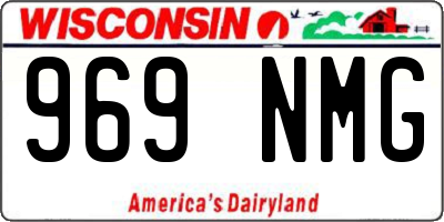 WI license plate 969NMG