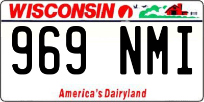 WI license plate 969NMI