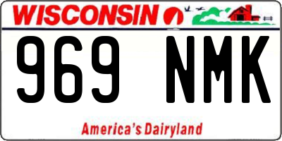 WI license plate 969NMK
