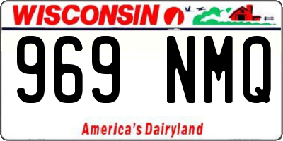 WI license plate 969NMQ