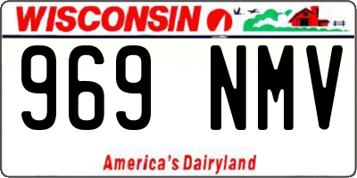 WI license plate 969NMV