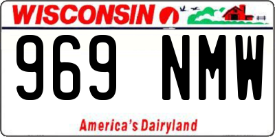 WI license plate 969NMW