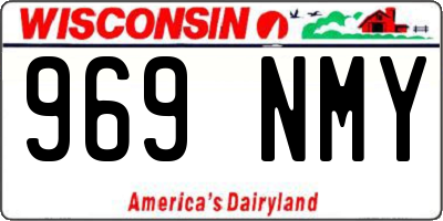 WI license plate 969NMY