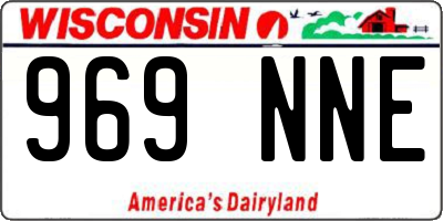 WI license plate 969NNE