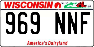 WI license plate 969NNF