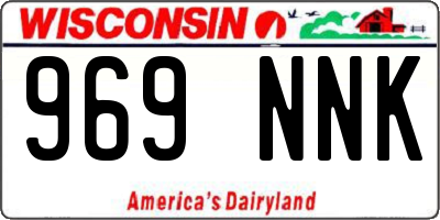 WI license plate 969NNK