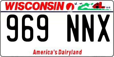 WI license plate 969NNX