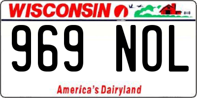 WI license plate 969NOL