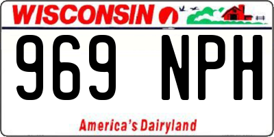 WI license plate 969NPH
