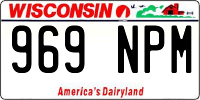 WI license plate 969NPM