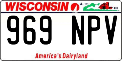 WI license plate 969NPV