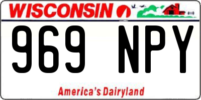 WI license plate 969NPY