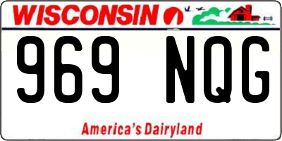 WI license plate 969NQG