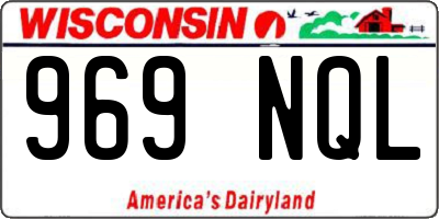 WI license plate 969NQL