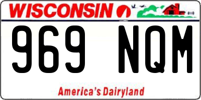 WI license plate 969NQM