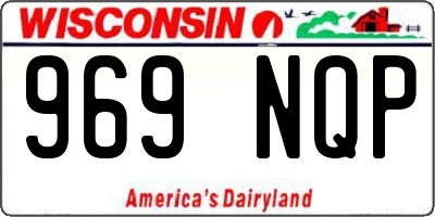 WI license plate 969NQP