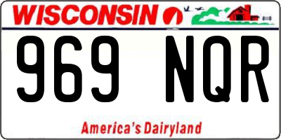 WI license plate 969NQR