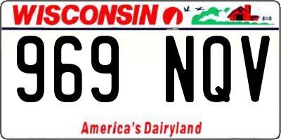 WI license plate 969NQV