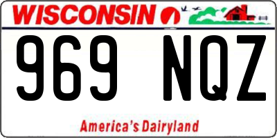 WI license plate 969NQZ