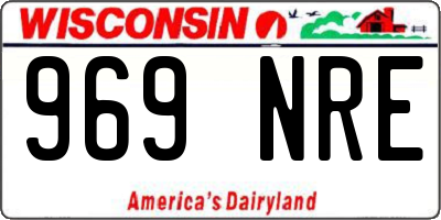 WI license plate 969NRE