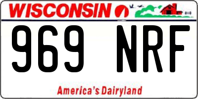 WI license plate 969NRF