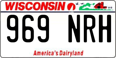 WI license plate 969NRH