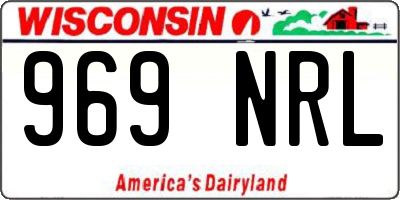 WI license plate 969NRL