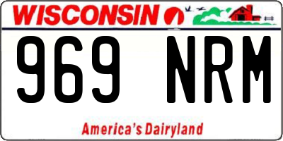 WI license plate 969NRM