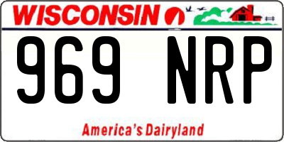 WI license plate 969NRP