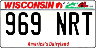 WI license plate 969NRT