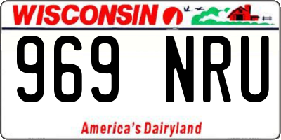 WI license plate 969NRU