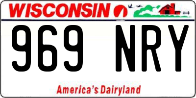 WI license plate 969NRY