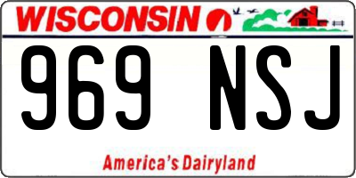 WI license plate 969NSJ