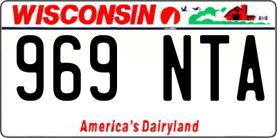 WI license plate 969NTA