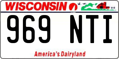 WI license plate 969NTI