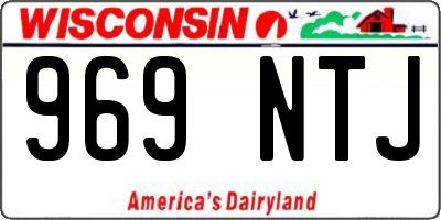 WI license plate 969NTJ