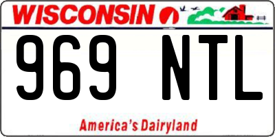 WI license plate 969NTL