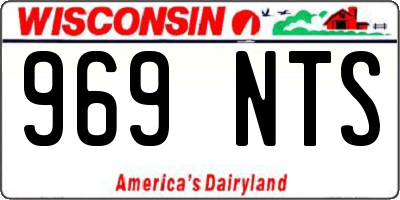 WI license plate 969NTS